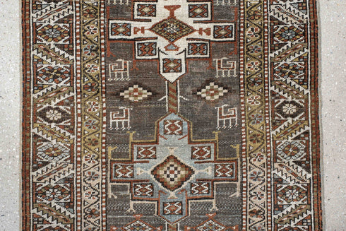 Antique Heriz Runner Rug (2' x 14')